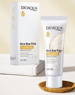 BIOAQUA RICE RAW PULP пенка для умывания с экстрактом риса, 100 г.