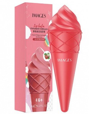 IMAGES Strawberry and Embellish бальзам для губ с экстрактом клубники,6г.