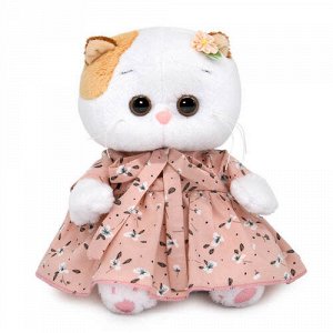 Игрушка мягк. Кошечка Ли-Ли Baby в нежно-розовом платье с бантом , 20 см.  тм.BudiBasa