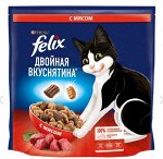 Felix сухой корм для кошек Двойная вкуснятина с мясом 1.3кг АКЦИЯ!