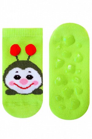 Махровые носки с силиконом на стопе для девочки