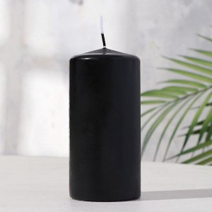 Свеча - цилиндр, 6х12,5 см, 35 ч, 275 г, черная