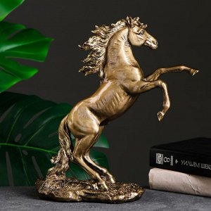 Фигура "Конь на дыбах" бронза, 24х27х37см