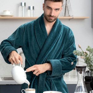 Банный халат Саймон цвет: темно-бирюзовый. Производитель: ТОGАS
