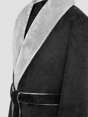 Банный халат Лорди цвет: черный, серый. Производитель: ТОGАS