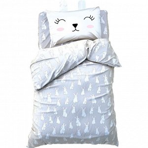 Постельное белье Этель 1,5 сп Cute rabbit 143x215 см, 150x214 см, 50x70 см -1 шт