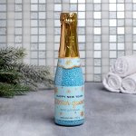 Соляной жемчуг для ванны во флаконе шампанское Winter queen