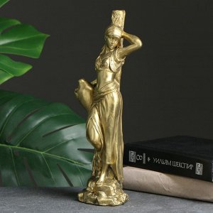 Фигура "Девушка с кувшином" старое золото, 30см