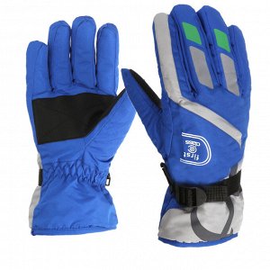 Лыжные перчатки мужские в спортивном стиле, цвет синий