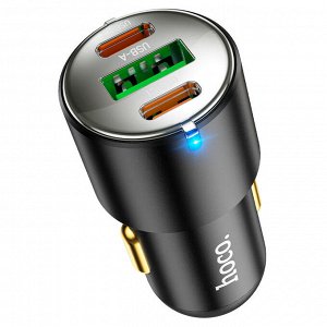 Автомобильное зарядное устройство hoco NZ6, 2хType-С + USB / 45w/QC3.0