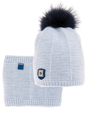 Зимний комплект для девочки (шапка+шарф)