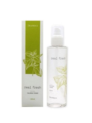 DEOPROCE REAL FRESH VEGAN CALMING TONER 210ml Успокаивающий тонер 210мл