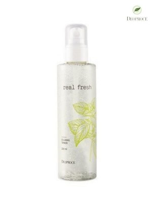 DEOPROCE REAL FRESH VEGAN CALMING TONER 210ml Успокаивающий тонер 210мл