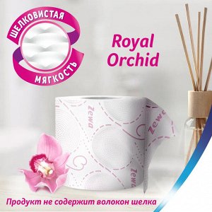 Зева Делюкс Туалетная бумага Орхидея 3-х слойная 8 рулонов Deluxe Zewa