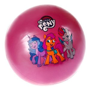 Играем вместе. Мяч "My little pony" с наклейкой, пвх 23 см в сетке арт.AD-9(MLP)-3