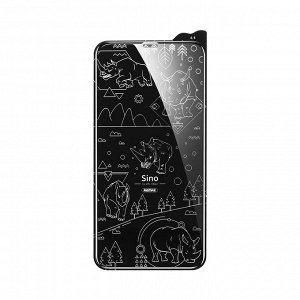 Стекло защитное Remax для iPhone XS Max Sino Series HD (0.3 мм) GL-56 черная рамка