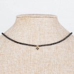 Бусы с подвеской из Шпинели черной