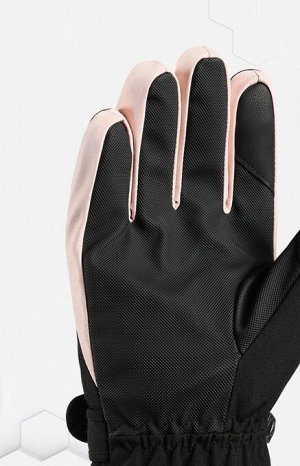 Перчатки утепленные мужские текстильные в спортивном стиле, цвет черный
