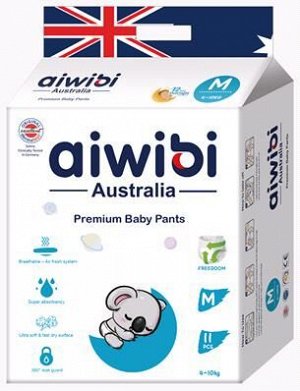 Трусики-подгузники детские AIWIBI Premium M (6-11кг) 11шт Арт-AWB17-M-11/711330