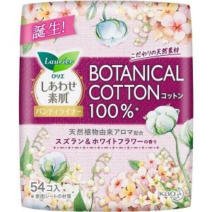 Botanical Cotton Женские Гигиенические Прокладки На Каждый День (С Ароматом Ландыша И Жасмина) - 54 Шт.