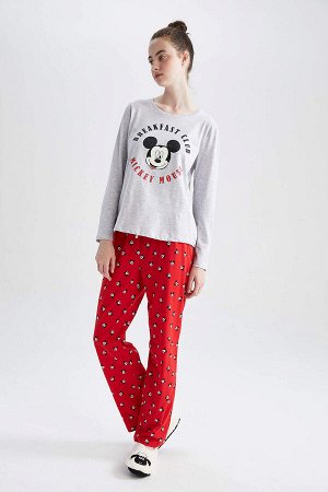 Disney Mickey & Minnie Fall In Love Пижамный комплект стандартного кроя