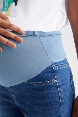 Брюки Skinny Fit с высокой талией для беременных