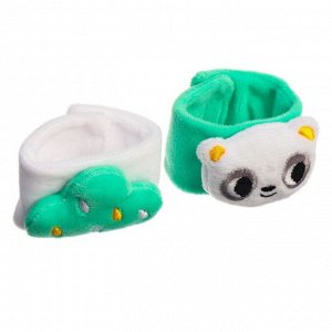 Подарочный набор: развивающие браслетики+носочки погремушки «Панда»