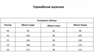 Термобельё мужское НАЧЁС (фуфайка, кальсоны) принт волк, цвет чёрный