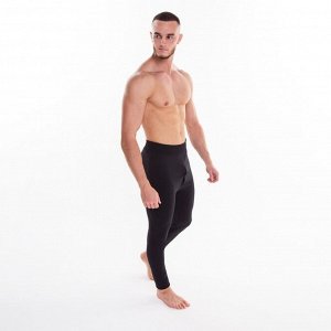 Термобельё мужское НАЧЁС (кальсоны), цвет чёрный 48-50