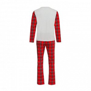 Пижама новогодняя мужская KAFTAN "X-mas", цвет красный