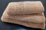 Махровое полотенце 50*90 см хлопок цвет Верблюжье-бежевый