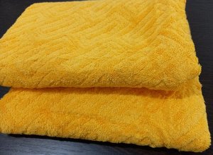 Полотенце махровое Жаккард 50*100 см цвет Желтый