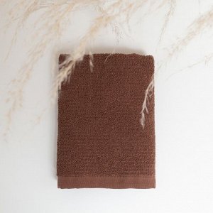 СИМА-ЛЕНД Салфетки махровое 30х30см, коричневый, хл 100%, 360 г/м2