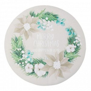 Салфетка на стол "Beautiful Сhristmas" 30х30см, 100% п/э, оксфорд 420 г/м2