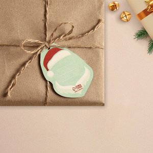 Шильдик на подарок «Крутой Дед Мороз», 5,3 x 7,5 см