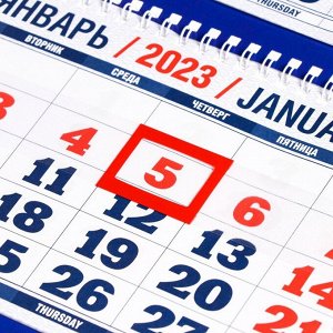 Календарь квартальный, трио "Символ Года - 16" 2023 год, 31х69см