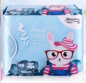 Прокладки, гигиенические для критических дней 28 см/Hue Sanitary pads long 10 шт, Hummings, Корея, 200 г, (32)