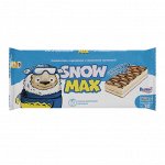 Бисквитное пирожное Snow Max  с молочной начинкой частично глазированное и декорированное, 30 гр