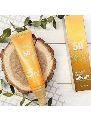 DEOPROCE HYALURONIC COOLING SUN GEL SPF 50 Солнцезащитный гель SPF 50
