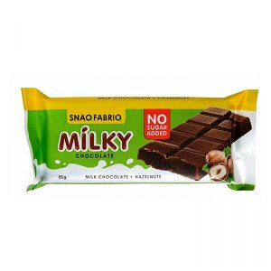 Батончики / печенье / напитки Snaq Fabriq Milky Молочная шоколадка с начинкой 55g (30шт\кор)