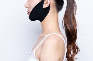 Умная лифтинговая маска для подбородка и шеи ( черная )