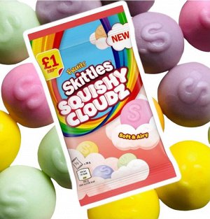 Skittles Squishy Cloud Pouch Sour 94g - Скитлс мармелад облачные конфеты. Кислые