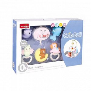 Мобиль в кроватку музыкальный с проектором, подарок малышу / карусель в кроватку для новорожденных