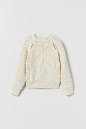 Cut-out knit свитер