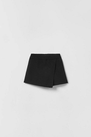 ZARA KNIT WRAP BERMUDA SKORT