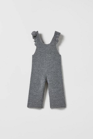 Knit blend dungarees