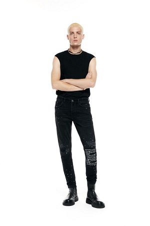 Embroidered skinny джинсы