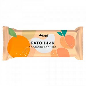 Батончик фруктовый "Апельсин-Абрикос" 4fresh FOOD, 35 г