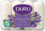 Туалетное мыло ДУРУ 4х85г Pure&amp;Natural Лаванда