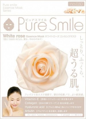 Маска для лица "SunSmile" PureSmile 030 White Rose Essense Mask косметическая белая роза, 1шт, 1/600